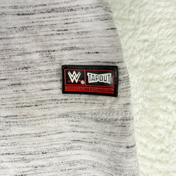 Tapout WWE Womens Gray Capri Workout Yoga Sweatpants Size Large Cotton Logo - Picture 2 of 7
